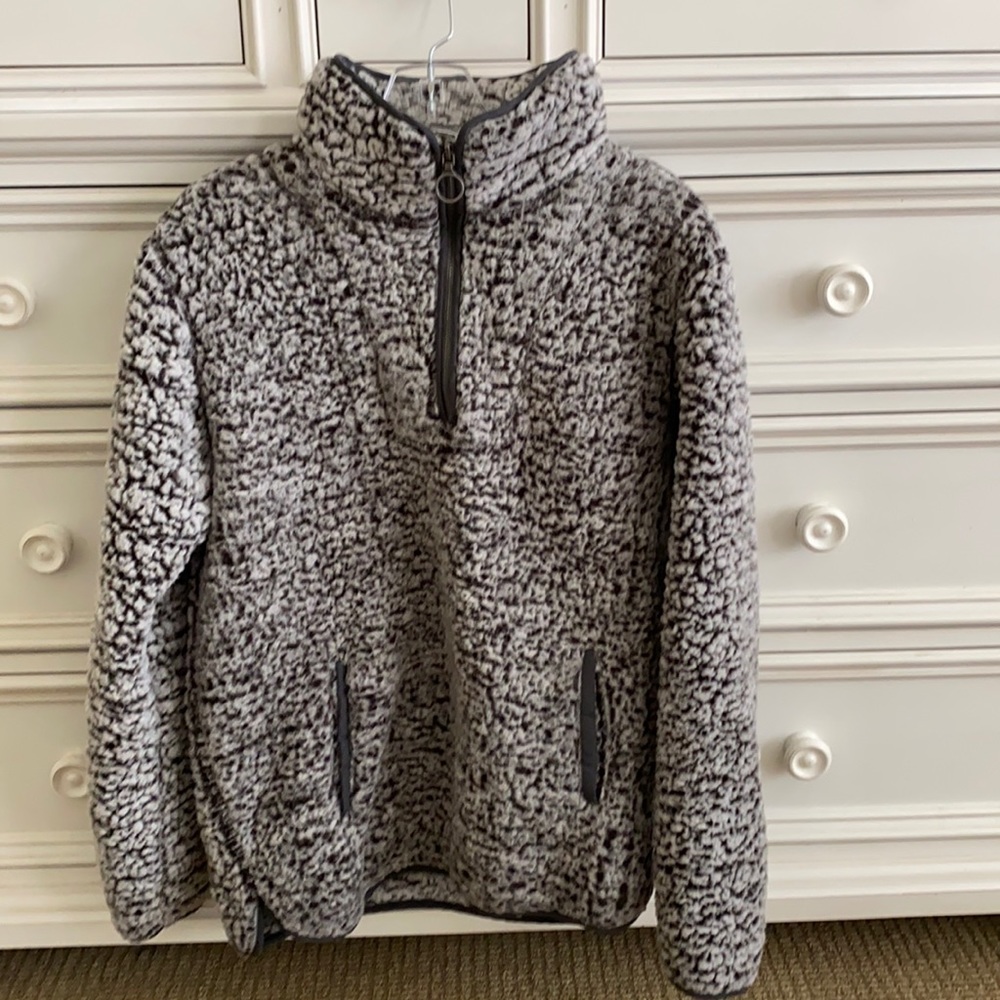 Gray warm pullover
